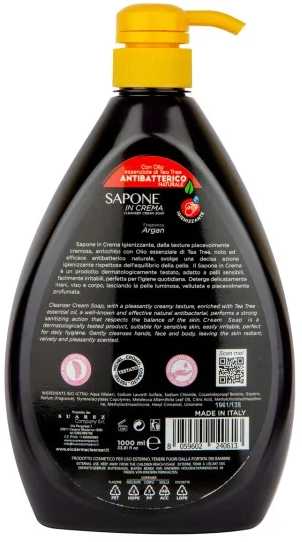 Фото - Рідке мило для рук Eloderma антибактеріальне Арган 1000 мл (ELSAA1000)