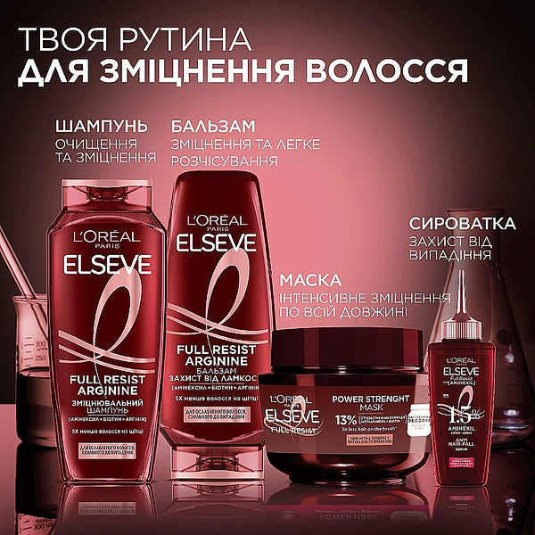 Фото - Маска для волос Elseve Full Resist Arginine Укрепляющий 300мл