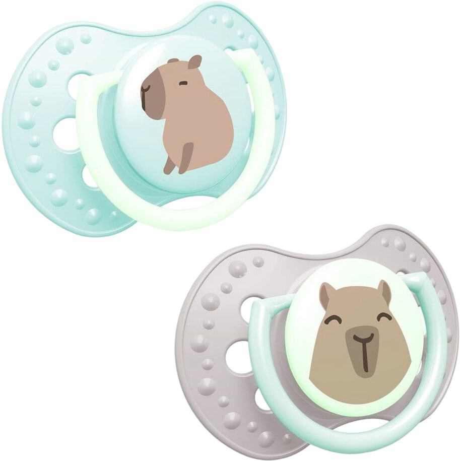 Динамічна пустушка Lovi 0-6 м-ців 2 шт. CapiChill - блакитна (22/932boy)