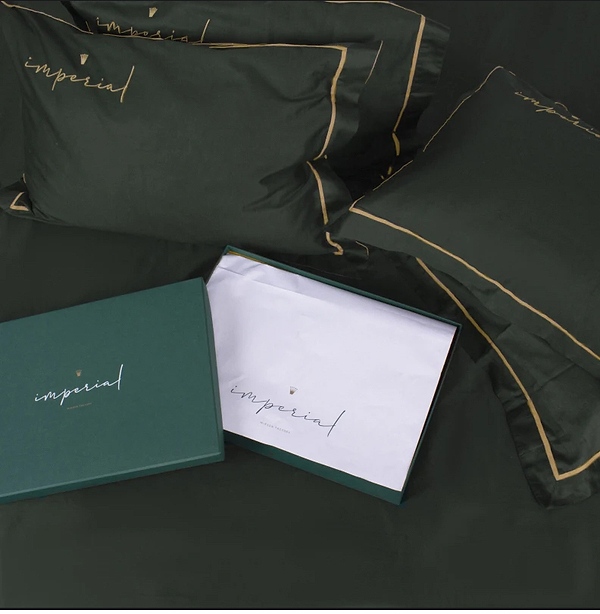 Фото - Простынь двуспальная MirSon Imperial Satin Emerald  180х200 см (2200008581183)