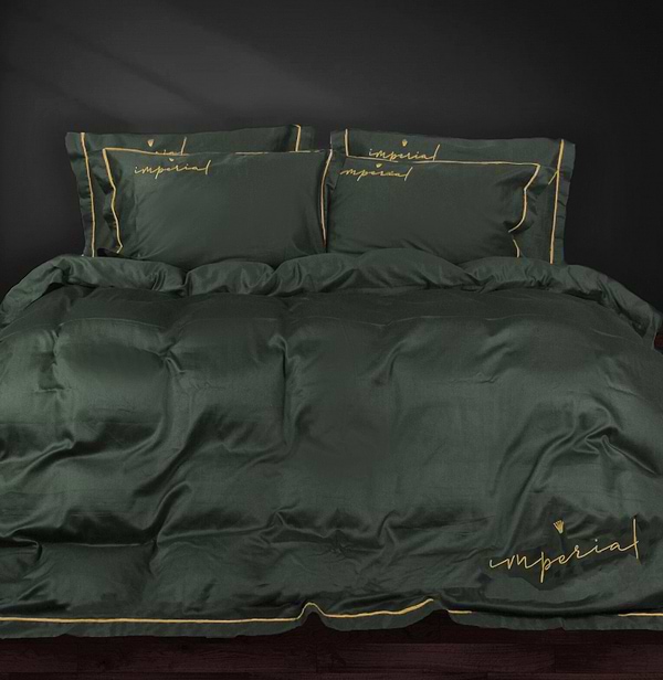 Фото - Простынь двуспальная MirSon Imperial Satin Emerald  180х200 см (2200008581183)