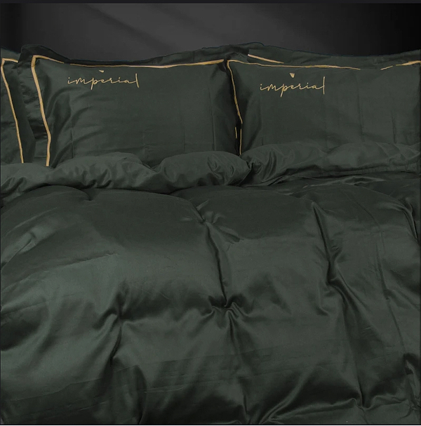 Фото - Простынь двуспальная MirSon Imperial Satin Emerald  180х200 см (2200008581183)