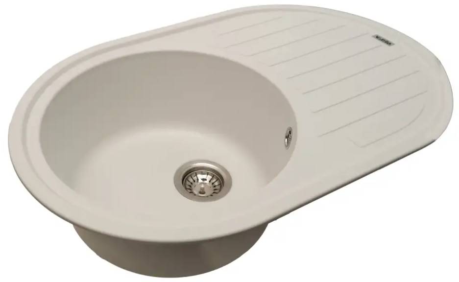 Мийка кухонна Ventolux EMILIA WHITE QUARTZ 767x495x190 см (2059765967873)