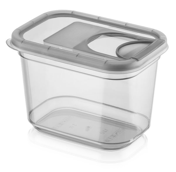 Ємність для сипучих VIOLET HOUSE 0371 Transparente Black 1.3 л - Фото 1