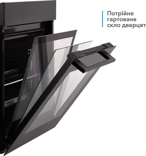 Фото - Духова шафа електрична ELEYUS EMMA 6010 BL STL