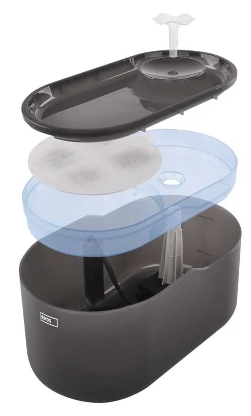 Фото - Смарт-поилка для животных EMOS фонтанчик H6102 2.6 л WiFi