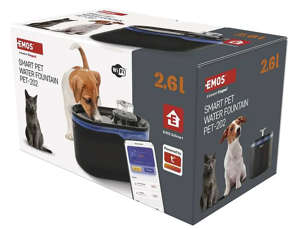 Фото - Смарт-поилка для животных EMOS фонтанчик H6102 2.6 л WiFi