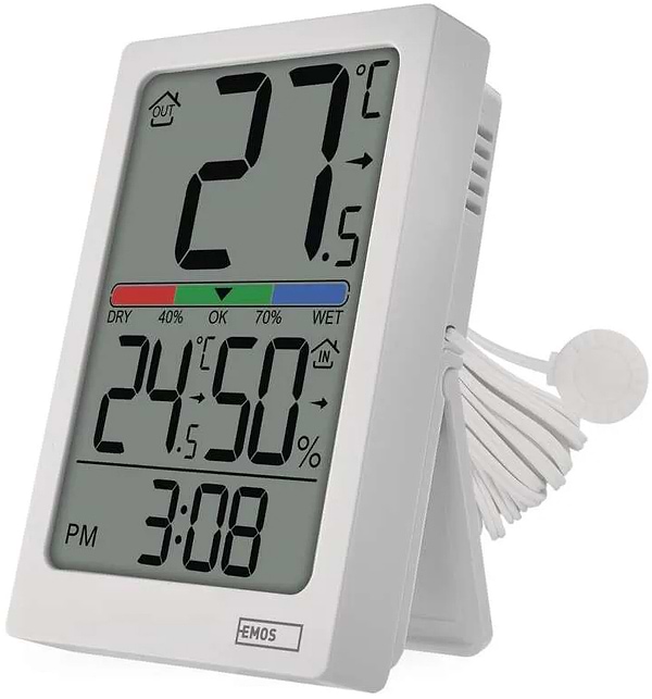 Фото - Термогигрометр EMOS с проводным датчиком E0558P