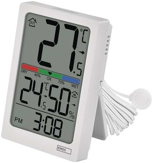 Фото - Термогигрометр EMOS с проводным датчиком E0558P