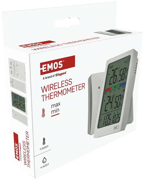 Фото - Термогигрометр EMOS с беспроводным датчиком E0558W