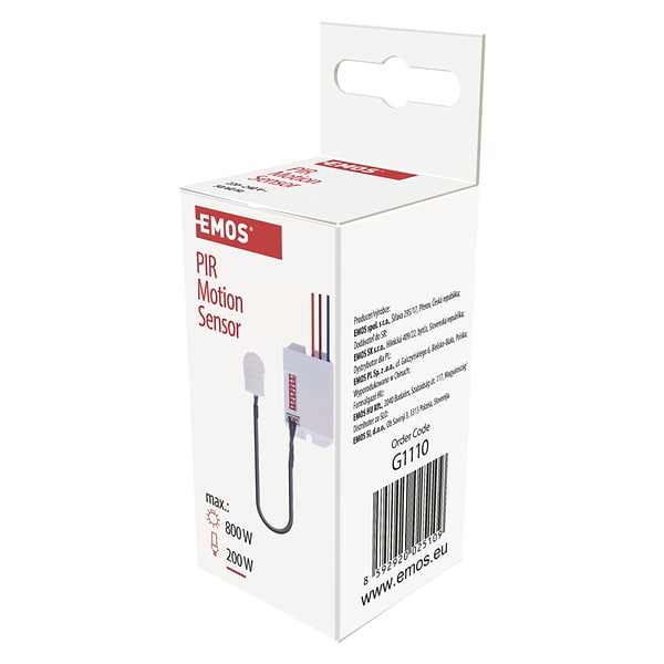 Фото - Беспроводной датчик движения EMOS G1110, PIR, IP20, 800 Вт белый