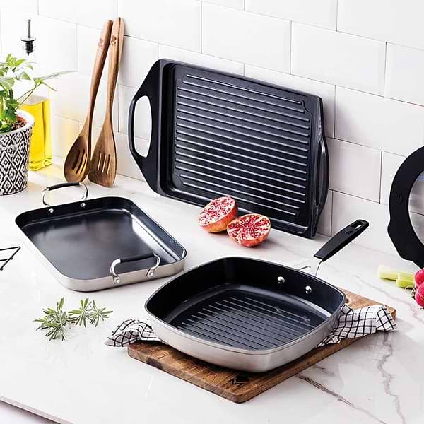 Фото - Сковорода гриль Masterpro Smart 28х28 см (BGEU-3771)