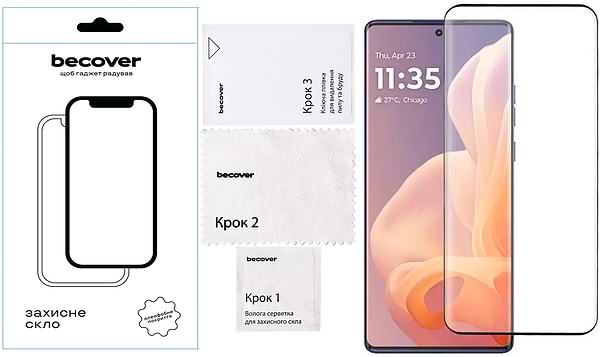 Фото - Захисне скло для смартфону BeCover EDGE for Motorola Moto G85 Black (712350)