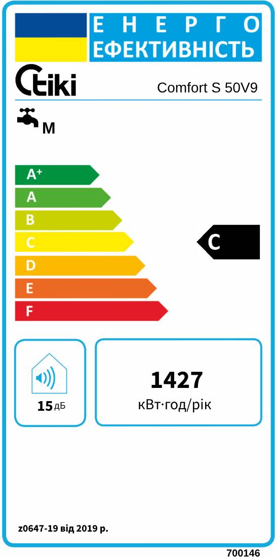 Фото - Водонагреватель Tiki GBF 50 V9