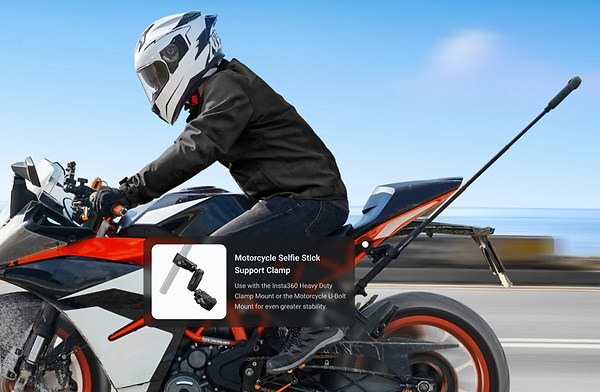 Фото - Екшн-камера Insta360 X5 Motorcycle Bundle (CINSAAHAX502)