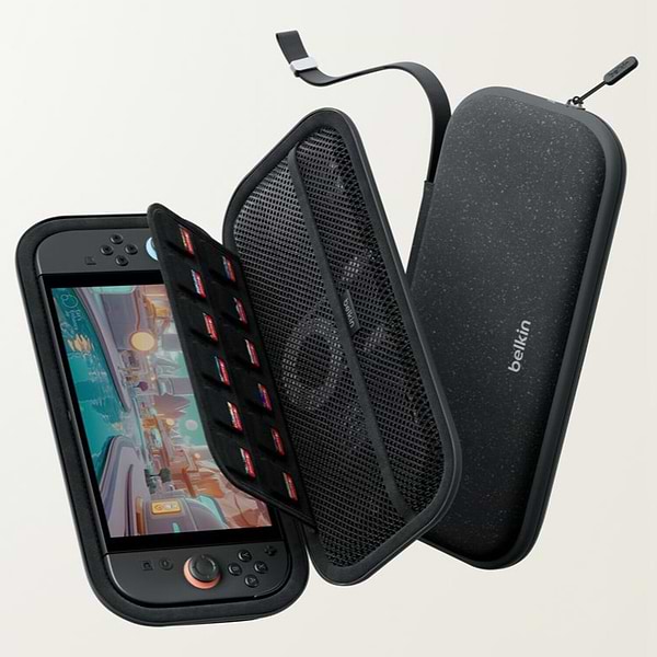 Фото - Чехол для игровой приставки Belkin for Nintendo Switch 2 Charcoal (ENA002HQCH)