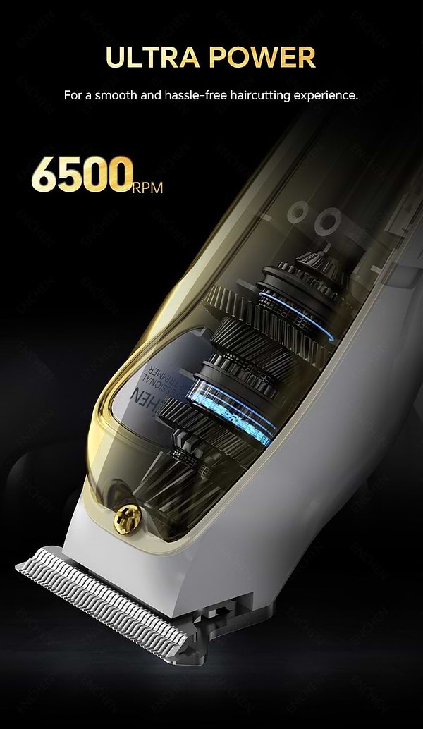 Фото - Машинка для стрижки волос Enchen Sharp 5 Semi-professional Gold