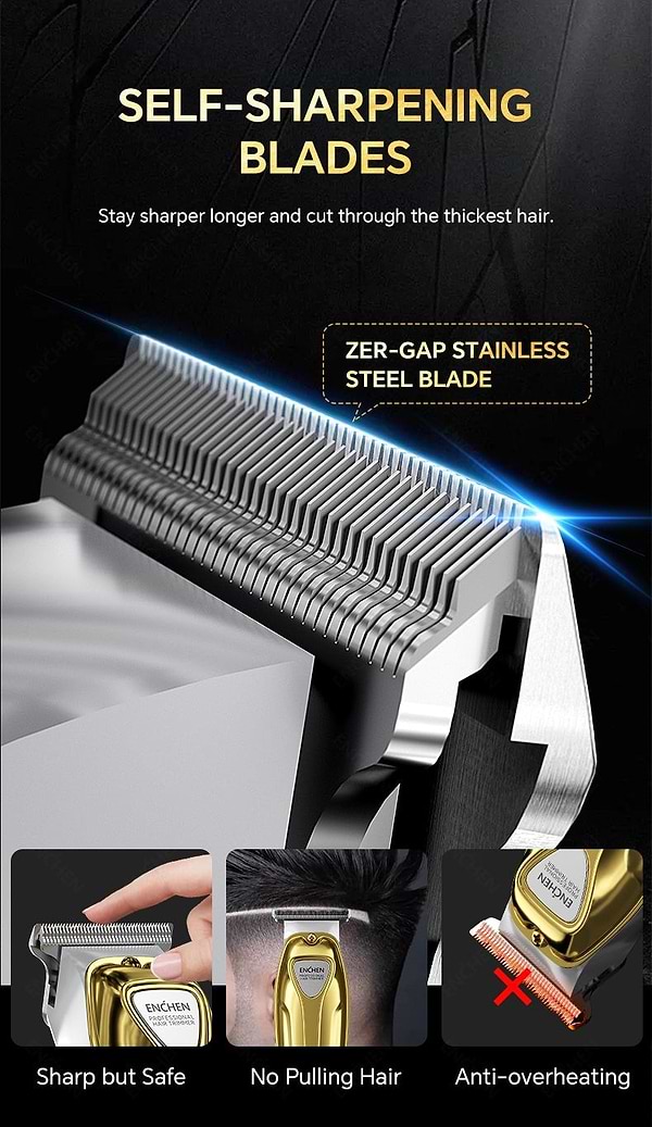 Фото - Машинка для стрижки волос Enchen Sharp 5 Semi-professional Gold