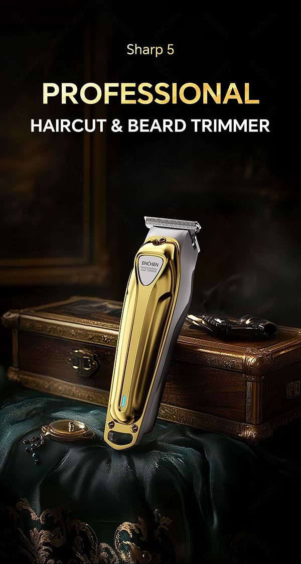 Фото - Машинка для стрижки волос Enchen Sharp 5 Semi-professional Gold