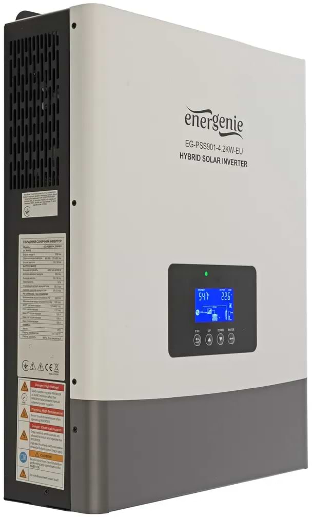 Інвертор гібридний сонячний EnerGenie EG-PSS901-6.2KW-EU (1ф., 6.2кВт, 51.2В)