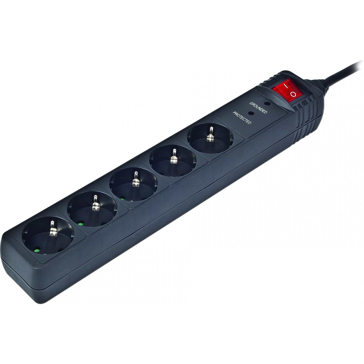 Сетевой фильтр EnerGenie SPG5-C-5, 5 розеток 1.5m Black 