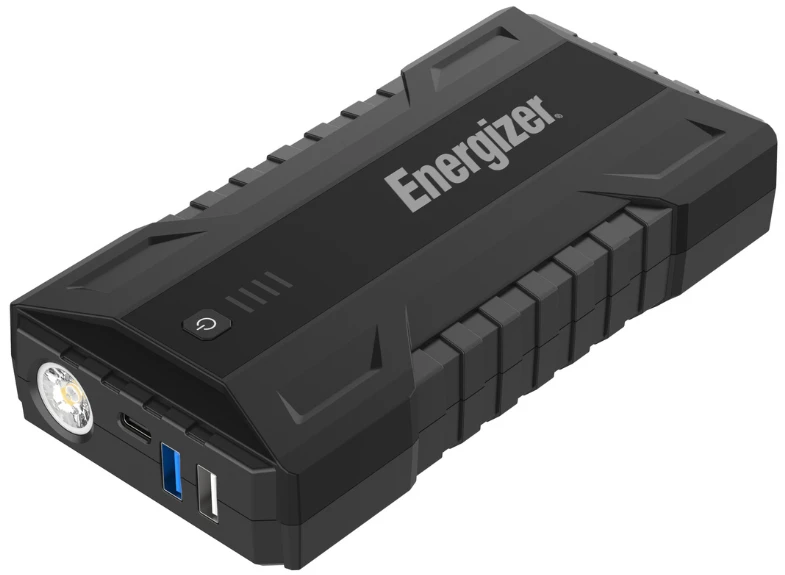 Пускозарядний пристрій Energizer Jump Starter 12000mAh, 1800А, 2xUSB-A, USB-C, ліхтар (JE12000)