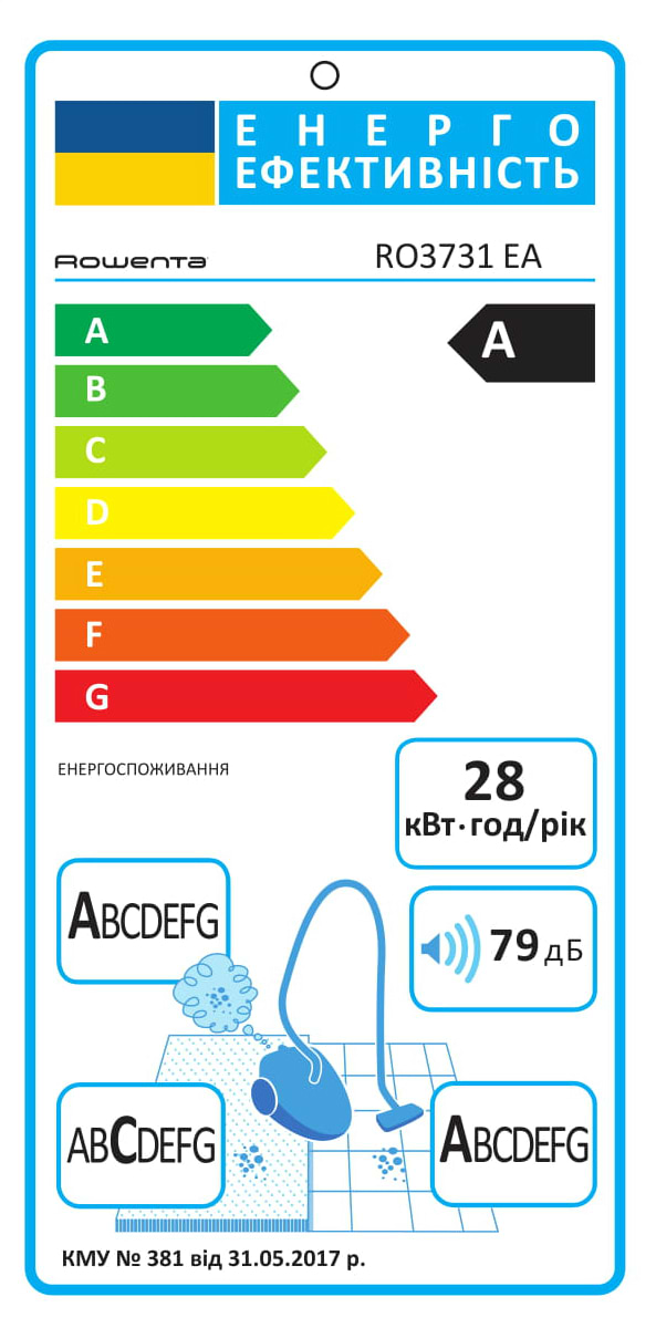 Фото - Пилосос для сухого прибирання без мішка Rowenta RO3731EA