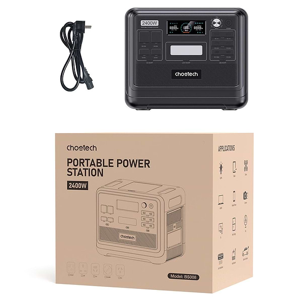 Фото - Зарядна станція універсальна Choetech BS008 2048Wh 2400W
