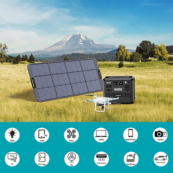 Фото - Зарядна станція універсальна Choetech BS008 2048Wh 2400W