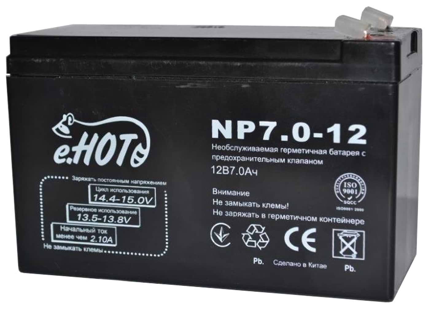 Акумулятор для ДБЖ Enot 12V 7AH (NP7.0-12) AGM