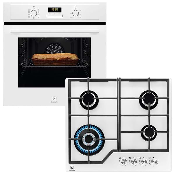Фото - Комплект техніки Electrolux Духова шафа + Варильна поверхня Electrolux EOF3H40BW + KGG64362W Фото - Комплект техніки Electrolux Духова шафа + Варильна поверхня Electrolux EOF3H40BW + KGG64362W