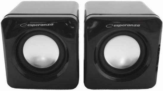 Компьютерная акустика компактная 2.0 Esperanza Speakers EP111 Black - Фото 1