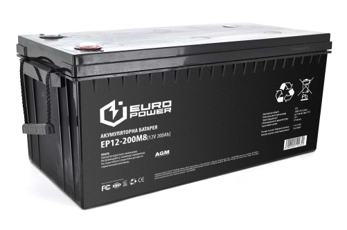Аккумулятор для ИБП Europower AGM 12V 200Ah (EP12-200M8)