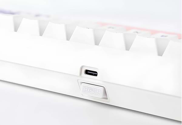 Фото - Клавиатура беспроводная игровая EPOMAKER EP64 Mulan Switch Hot-Swap RGB White (EP64-W-M)