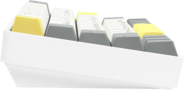 Фото - Клавиатура беспроводная игровая EPOMAKER EP64 Mulan Switch Hot-Swap RGB White (EP64-W-M)