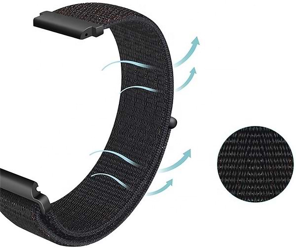 Фото - Ремінець для смарт-годинника BeCover Nylon Style for Xiaomi Amazfit Bip (20mm) Lite/Bip S Lite/Bip 3/Bip 3 Pro/GTR 42mm/GTS/TicWatch S2/TicWatch E/GTS 3/GTS 2 (711498)