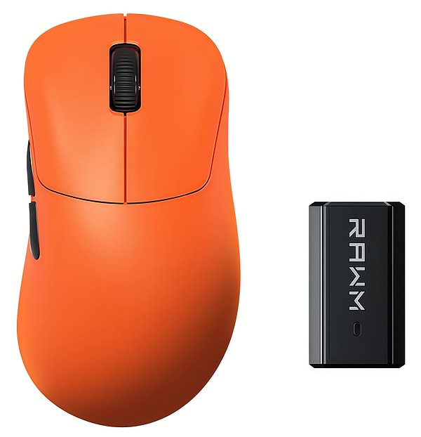 Фото - Мышь беспроводная игровая RAWM ER21PRO.orange Фото - Мышь беспроводная игровая RAWM ER21PRO.orange
