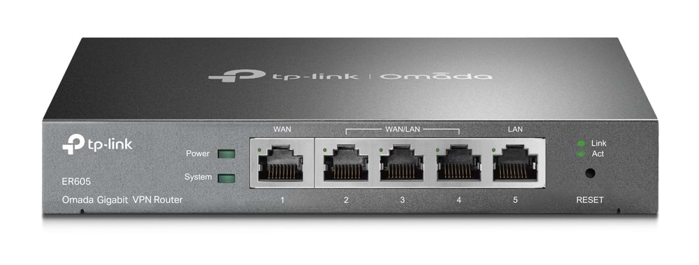 Маршрутизатор интернет LAN TP-Link ER605 1xGE LAN 1xGE WAN 3xGE LAN VPN - Фото 1