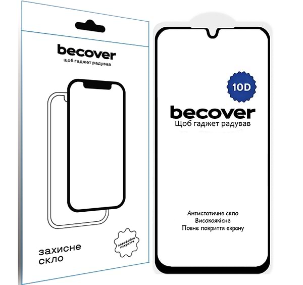Фото - Захисне скло для смартфону BeCover for Samsung Galaxy A16 4G SM-A165/A16 5G SM-A166 10D Black (712889)