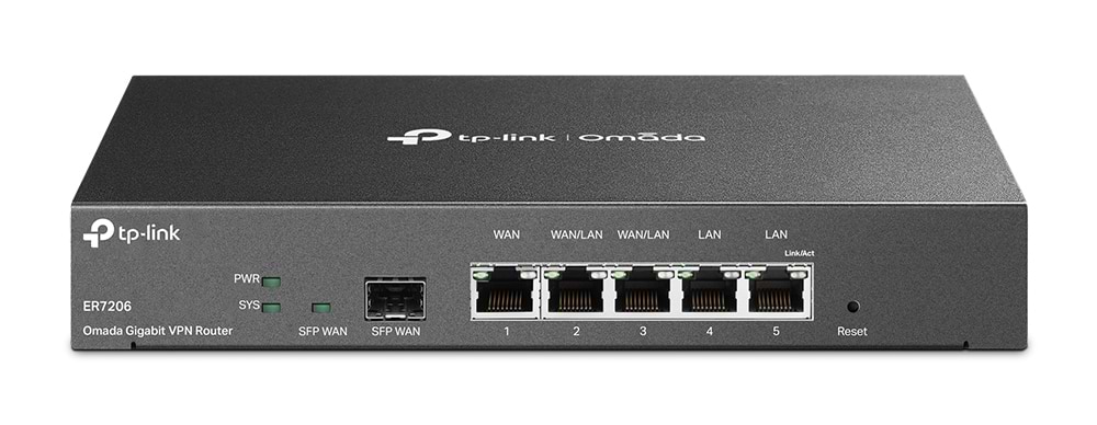 Маршрутизатор VPN TP-Link ER7206 2xGE LAN 1xGE WAN 2xGE LAN 1xSFP Omada - Фото 1