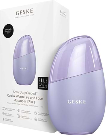 Масажер для обличчя GESKE Cool & Warm Eye and Face Massager 7 в 1 фіолетовий (GK000700PL01) - Фото 1