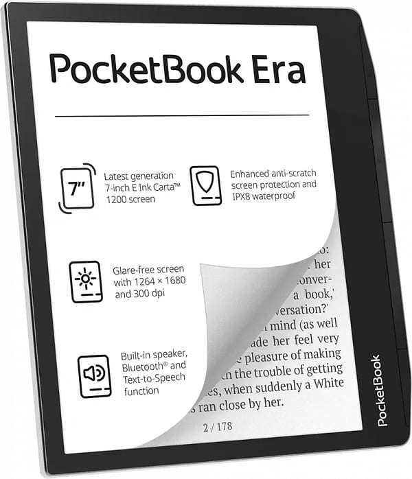 Фото - Електронна книга PocketBook 700 Stardust Silver (PB700-U-16-WW)