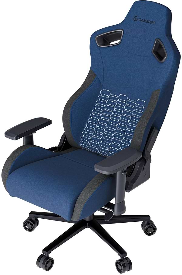 Фото - Крісло для геймерів GamePro Size XL Fabric Dark Blue (GC900DB)