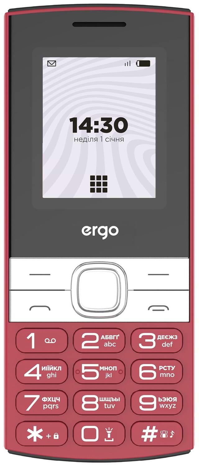 Мобільний телефон Ergo B185 Dual Sim Red
