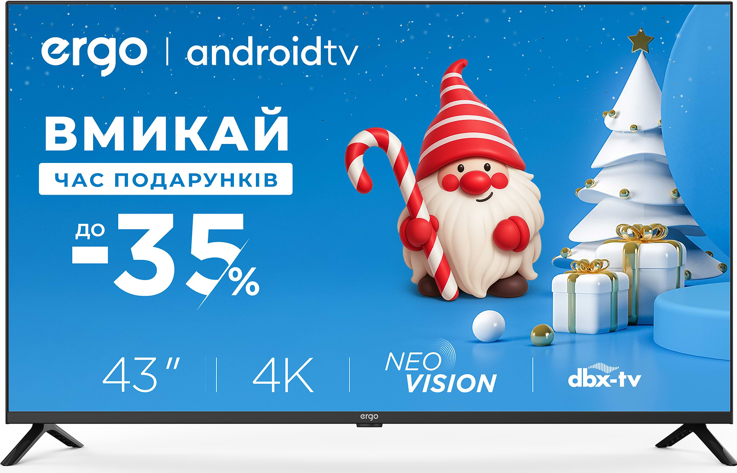 Телевізор Ergo 43GUS6500 - Фото 1