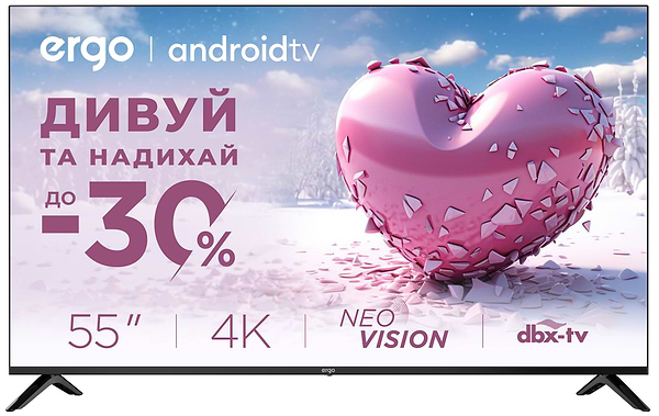 Фото - Телевізор Ergo 55GUS6500 Фото - Телевізор Ergo 55GUS6500