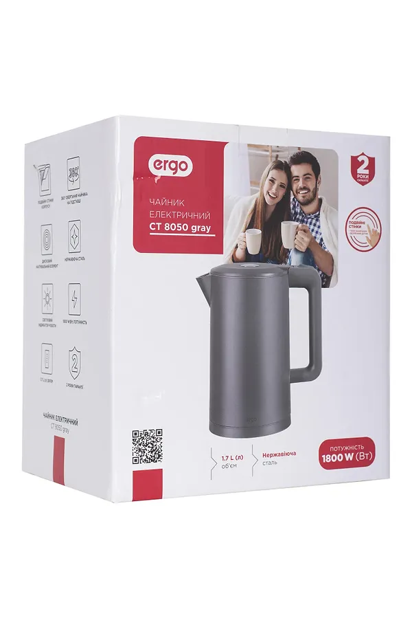 Фото - Электрический чайник Ergo CT 8050 Grey