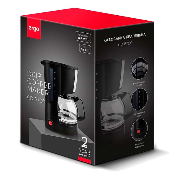 Фото - Кофеварка капельная Ergo СD 6700