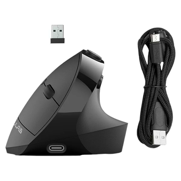 Фото - Мышь беспроводная JLab JBuds Ergonomic Vertical Wireless Black (IEUMJBERGORBLK82)