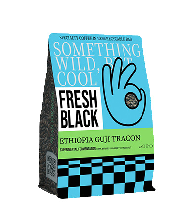 Кофе в зернах Fresh Black ETHIOPIA GUJI TRACON EXPERIMENTAL FERMENTATION 200г - Фото 1